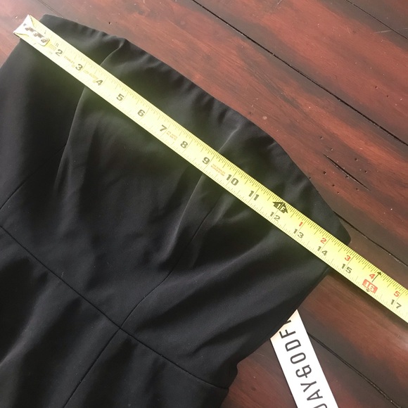 NWT Jay Godfrey Angie Peplum Dress. Size 2. Black color. - Picture 4 of 8